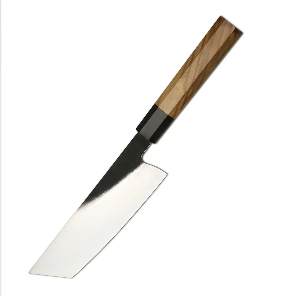 Professional Vegetable Knife, Hikari - 440C Stainless Steel Premium Olive Wood Handle 18cm