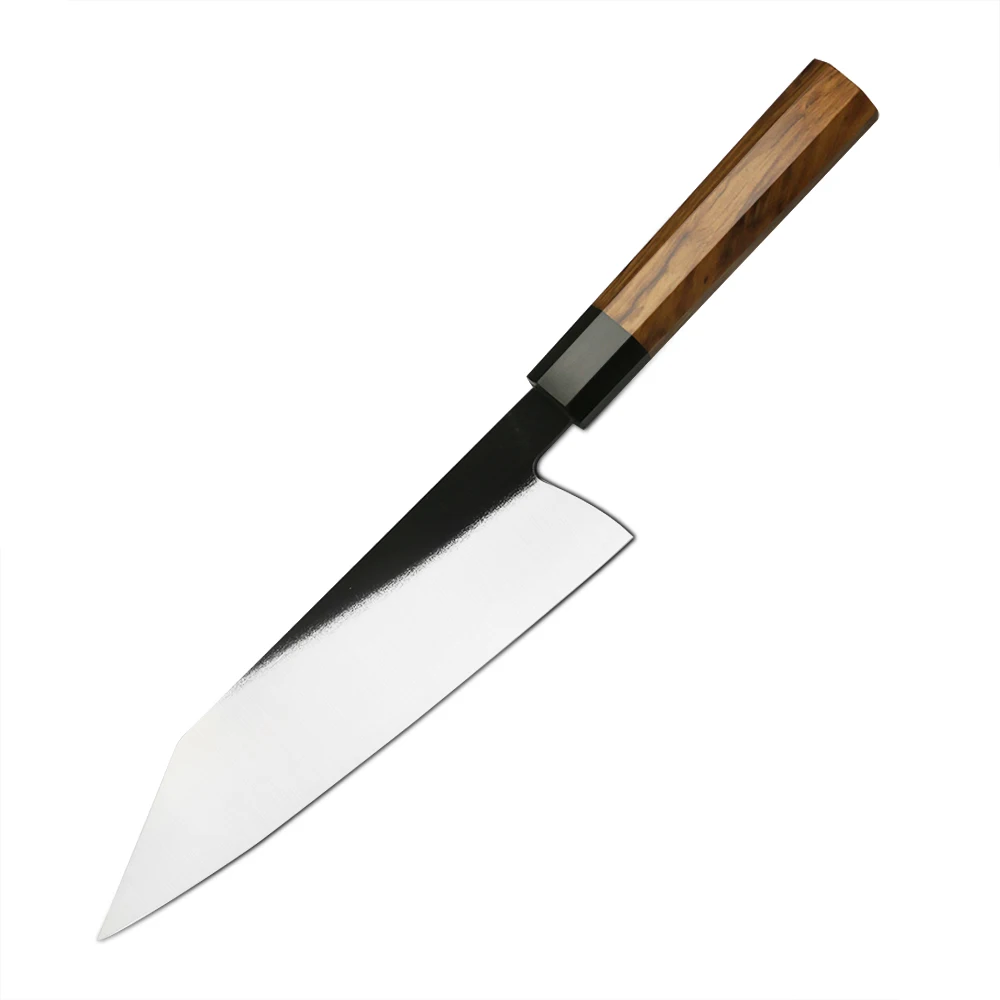 Professional Chef Knife, Hikari - High-Quality Cooking Knife, Olive Wood Handle, Stainless Steel 440C Blade 22cm
