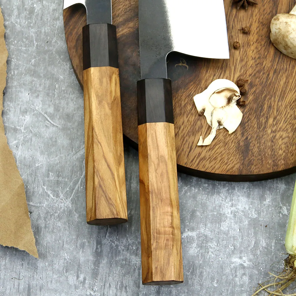 Petty Knife, Hikari – 440C Steel Blade & Olive Wood Handle, Razor-Sharp Performance