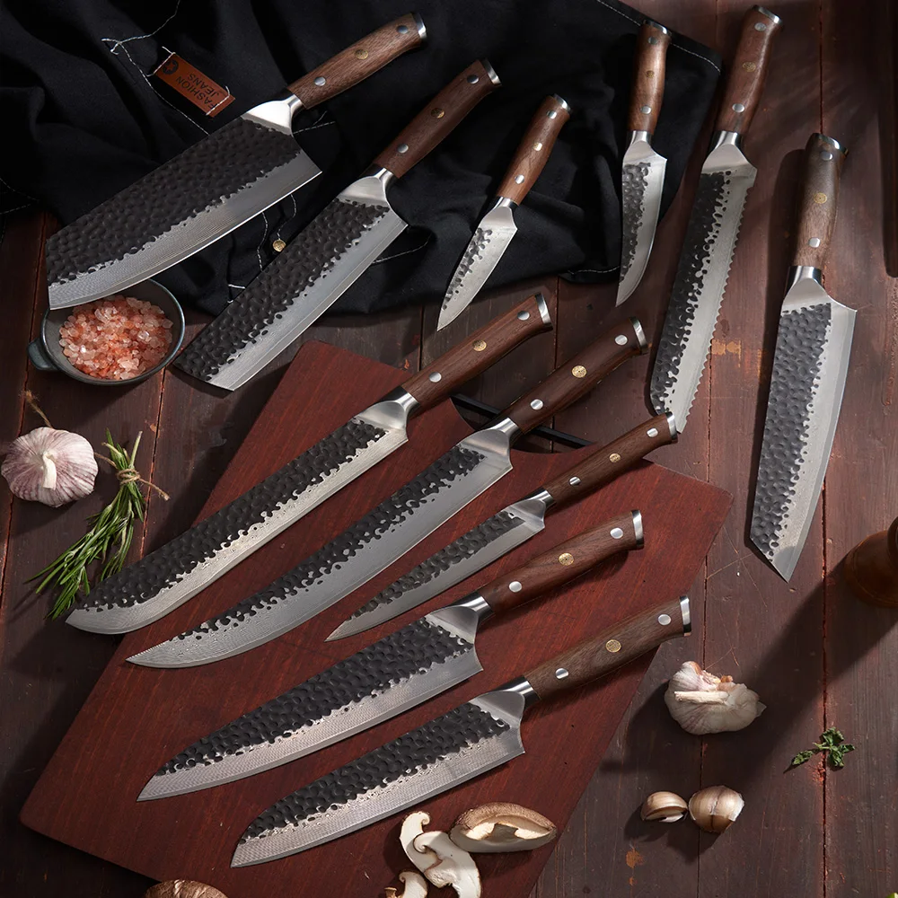 Paring Knife, Hikari – Damascus Blade with Premium Walnut Handle for Precision Cutting and Delicate Tasks