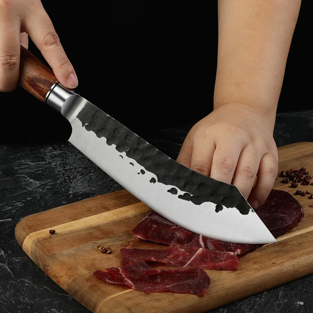 Butcher High-Carbon Stainless Steel Rosewood Handle 18cm