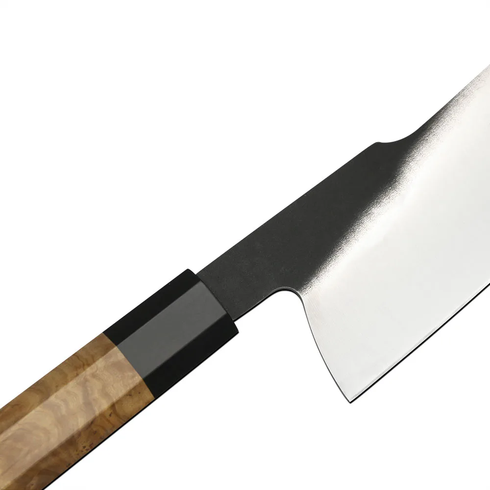 Professional Vegetable Knife, Hikari Knife - Irregular 440C Stainless Steel Premium Olive Wood Handle 18cm