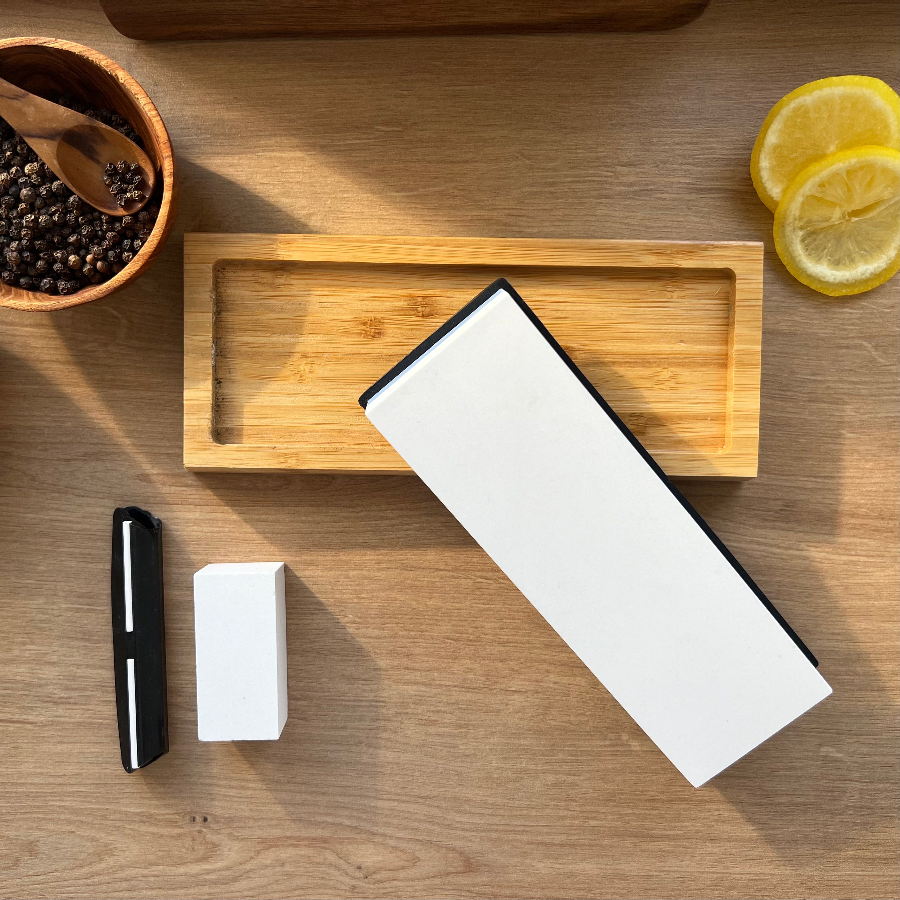 Dual-Sided Whetstone for Knife Sharpening – 3000/8000 Grit Set for Professional Sharpening - Hikari