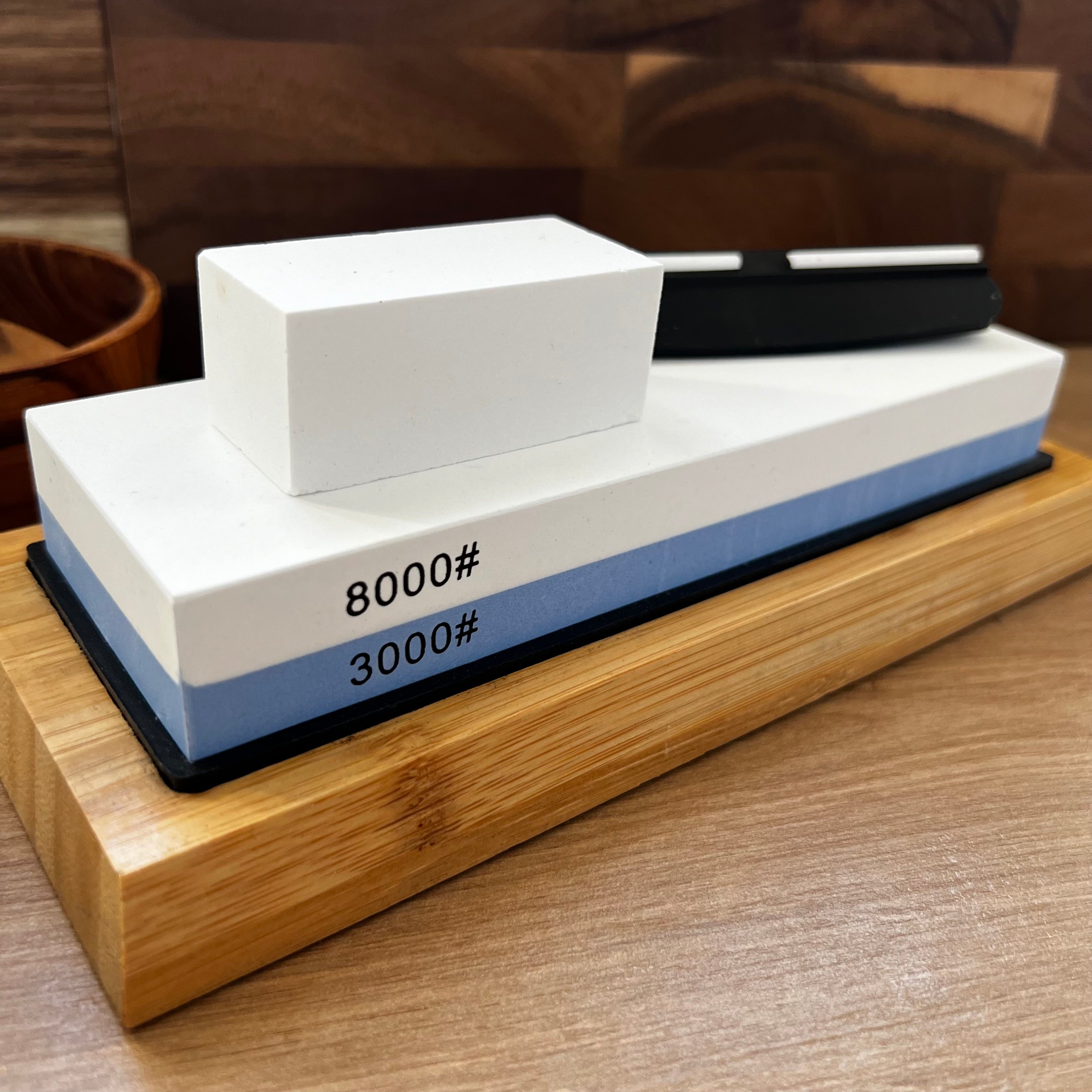 Dual-Sided Whetstone for Knife Sharpening – 3000/8000 Grit Set for Professional Sharpening - Hikari