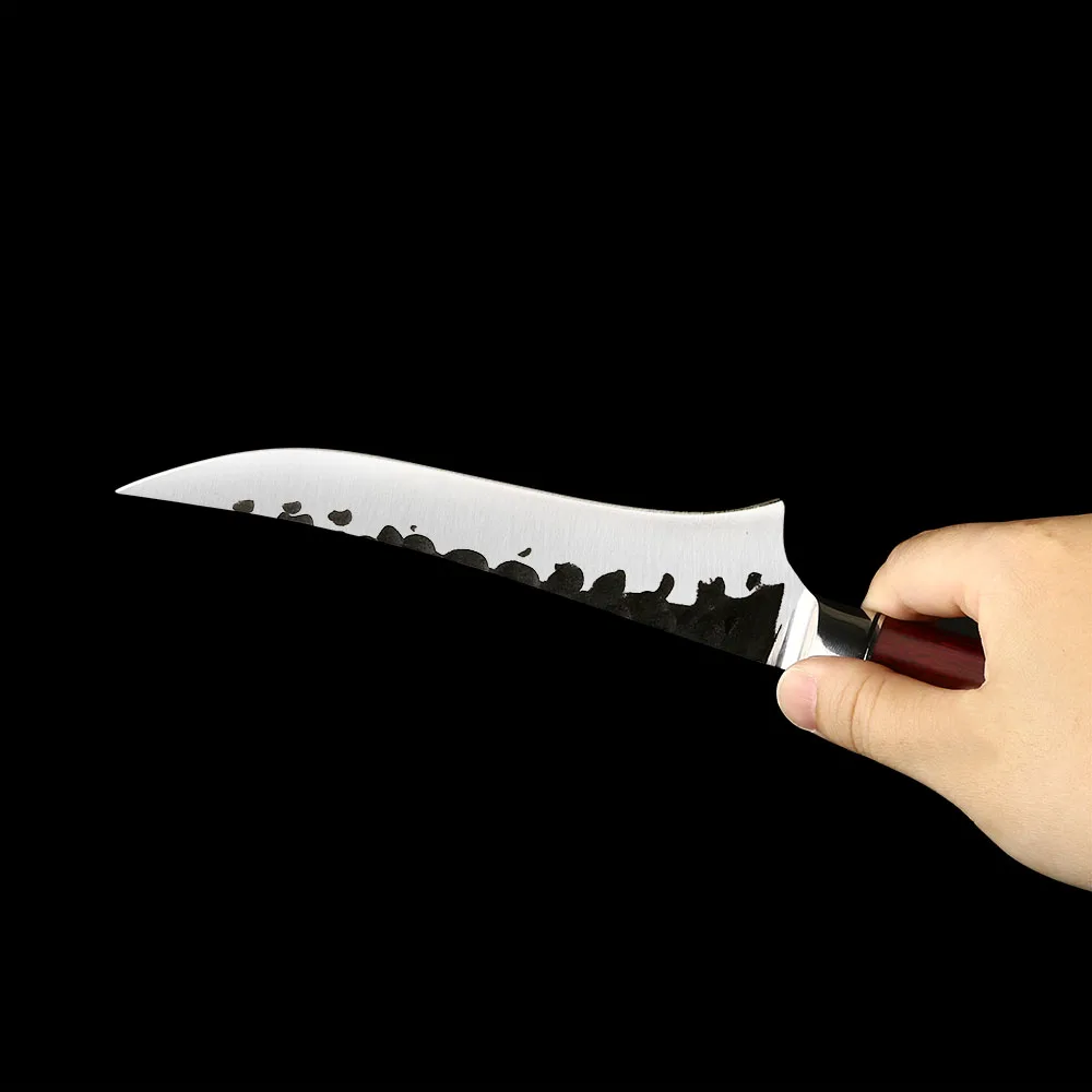 Honesuki / Boning Knife – High-Carbon Stainless Steel, Ergonomic Rosewood Handle for Bone Removal