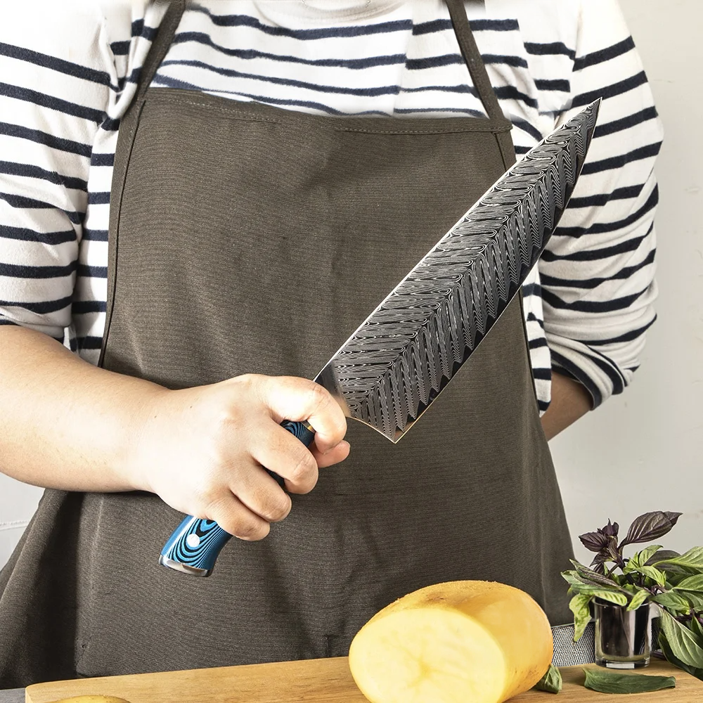 Premium Chef Knife, Hikari - Versatile 73-Layer Damascus Steel with Pakkawood Handle for Culinary Performance