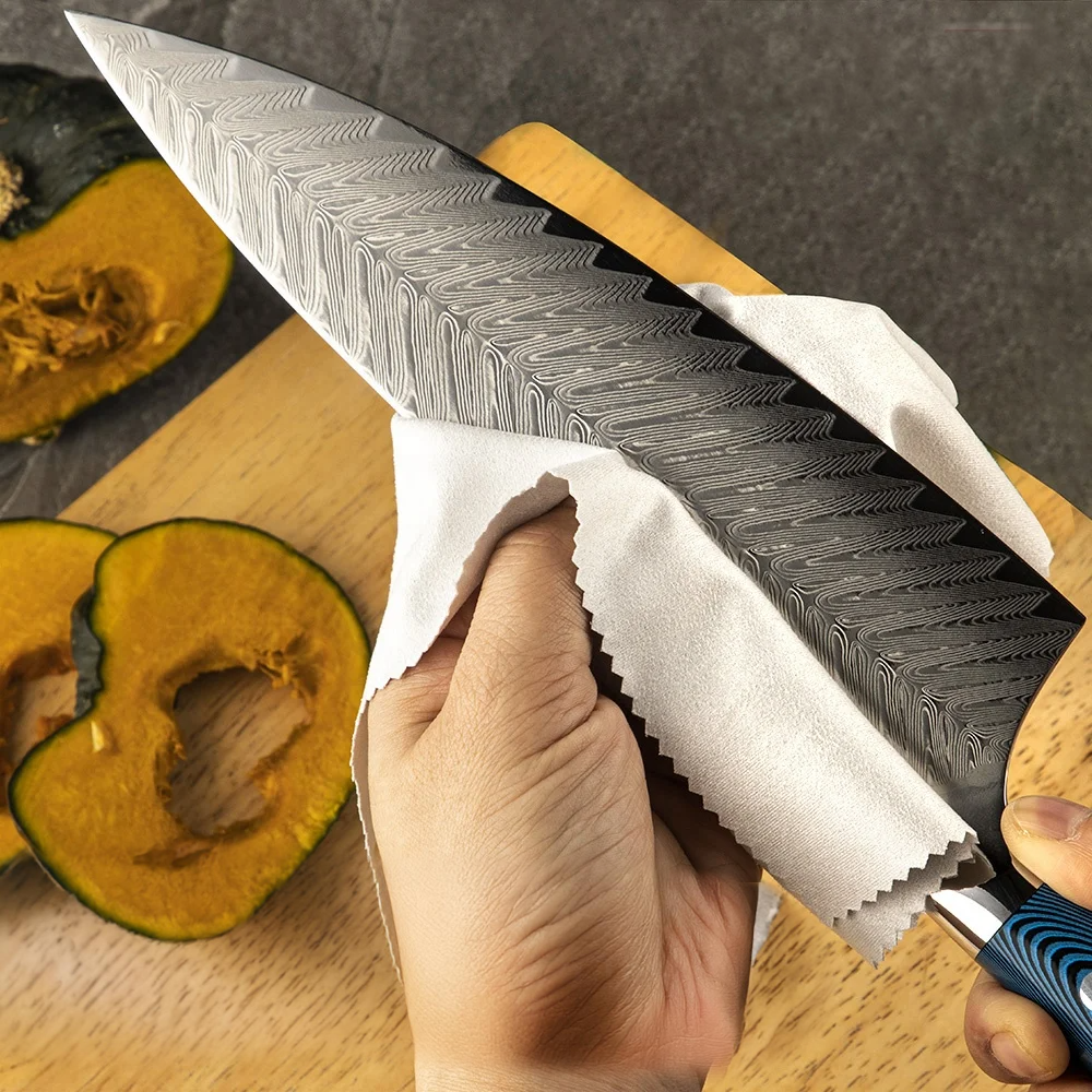 Premium Chef Knife, Hikari - Versatile 73-Layer Damascus Steel with Pakkawood Handle for Culinary Performance