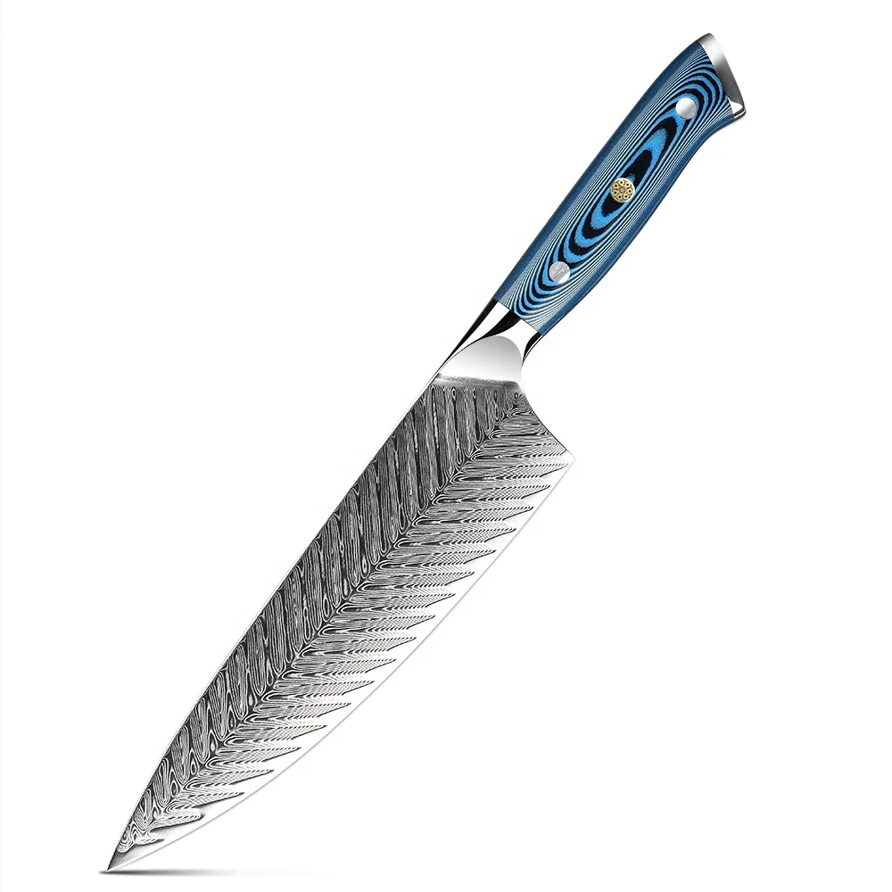 Premium Chef Knife, Hikari - Versatile 73-Layer Damascus Steel with Pakkawood Handle for Culinary Performance