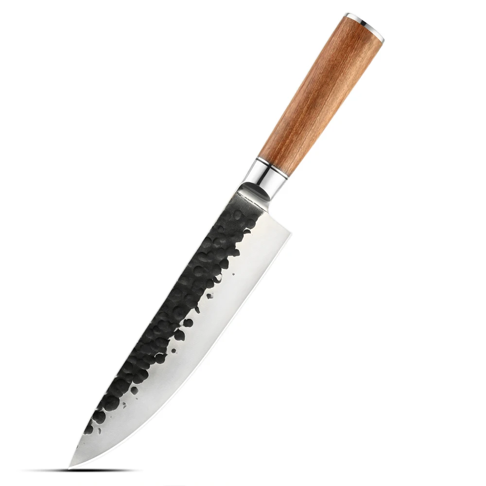 Kitchen Knife, Hikari Knife - Versatile Kitchen Tool, Carbon Stainless Steel Blade, Rosewood Handle for Chopping - Hikari