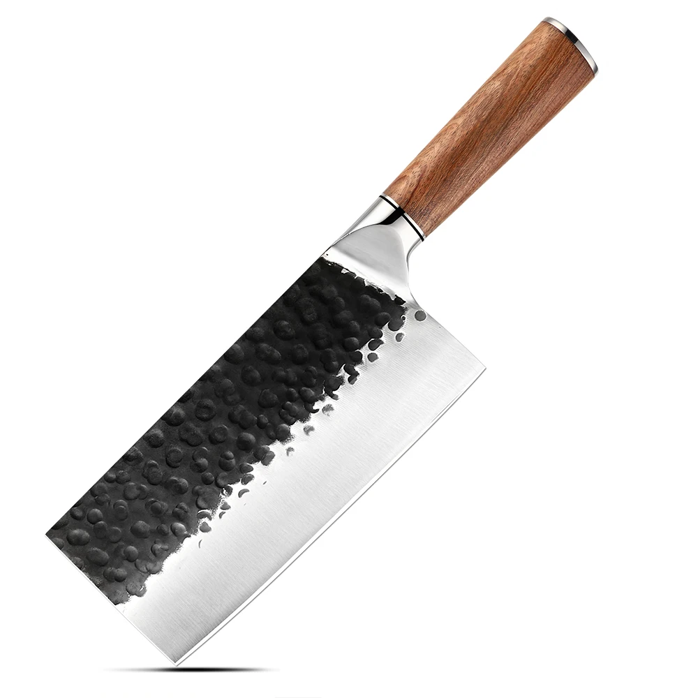 Hikari Heavy-Duty Cleaver – 5Cr15MoV Carbon Steel, Rosewood