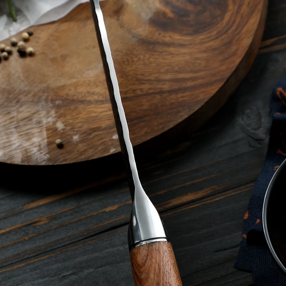 Bunka Rounded High-Carbon Stainless Steel Rosewood Handle 18cm
