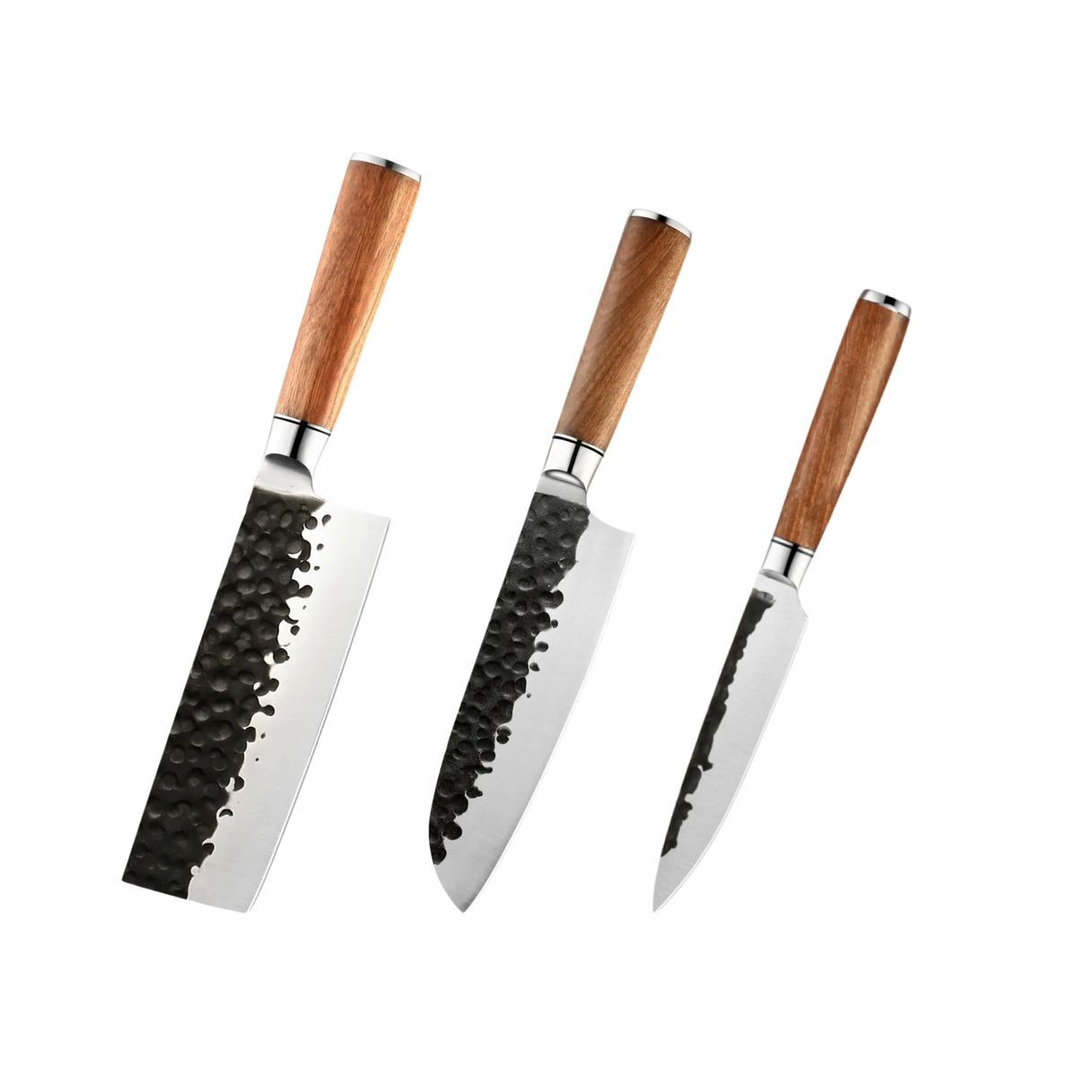 Hikari High-Carbon Stainless Steel Knife Set with Rosewood Handles H237