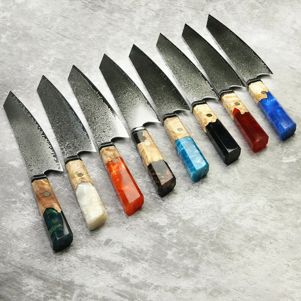 Collection of kiritsuke knives japanese professional sharp kitchen
