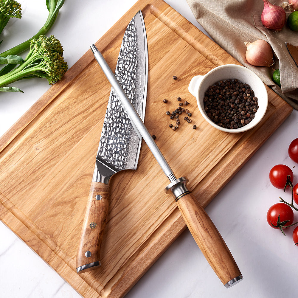 Hikari Knife Sharpening Steel – High Carbon Diamond Coated Sharpening Rod - Hikari