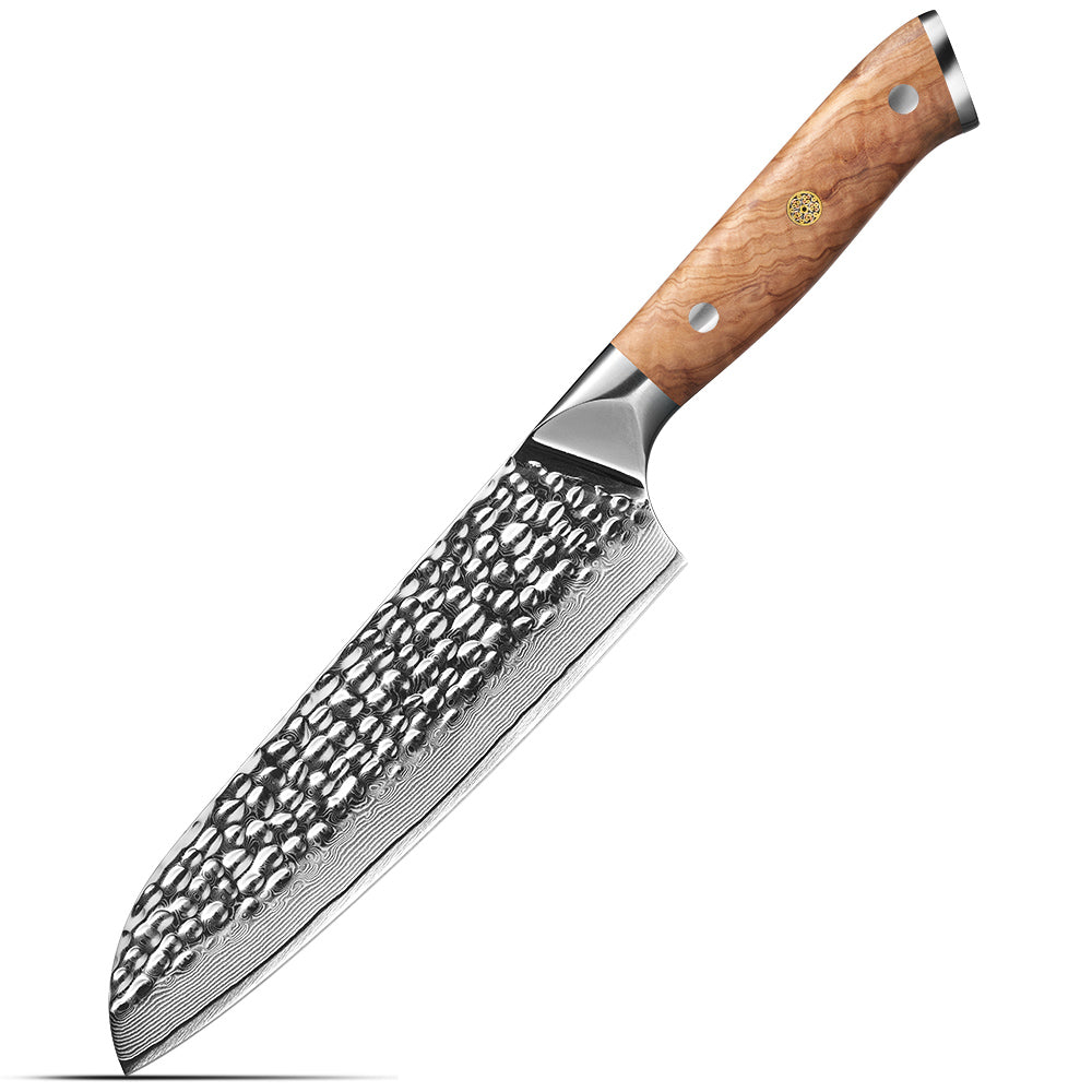 Santoku knife damascus steel japanese blade