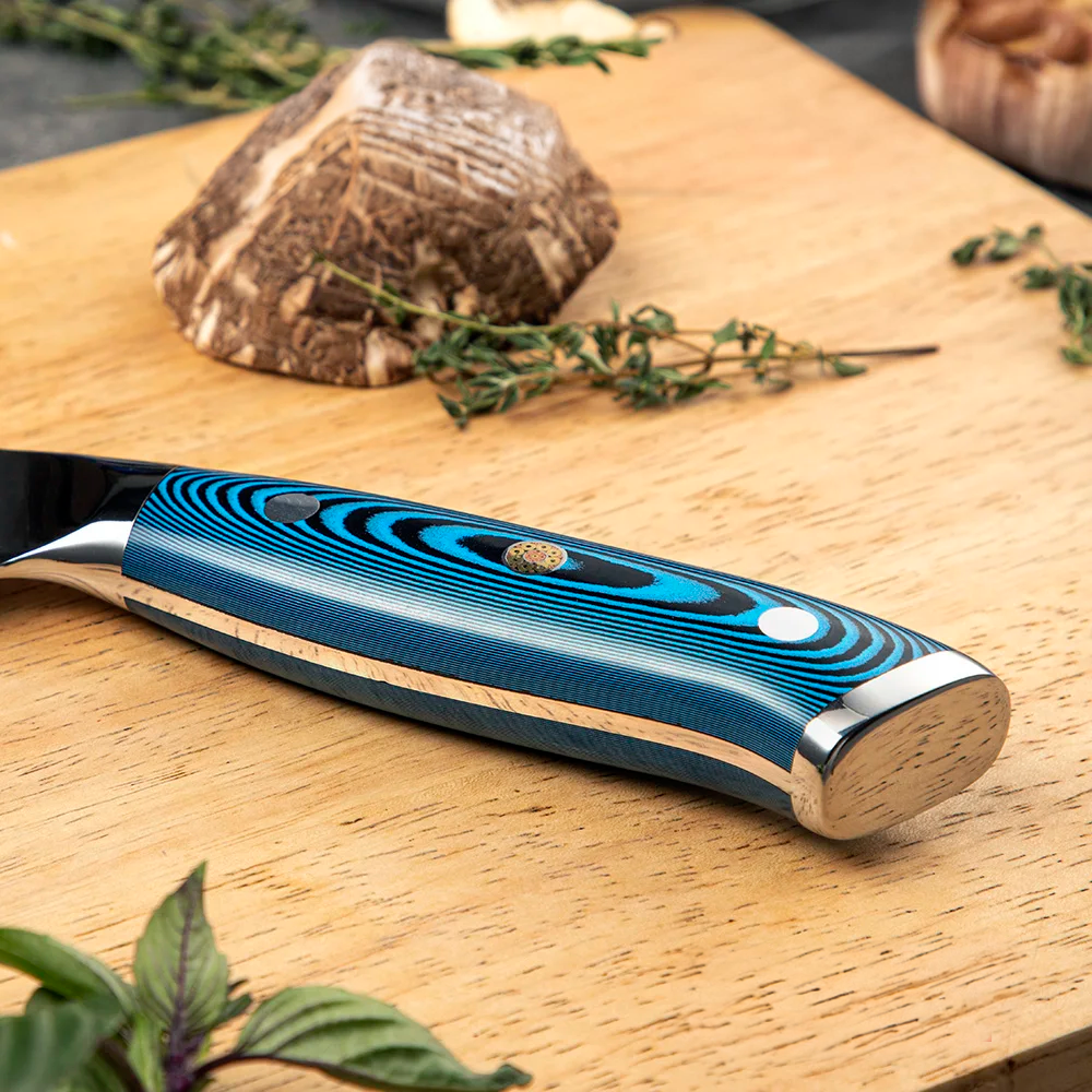 Hikari Yanagiba – Damascus Sushi Knife with Belle Pakkawood Handle, Raw Meat Preparation