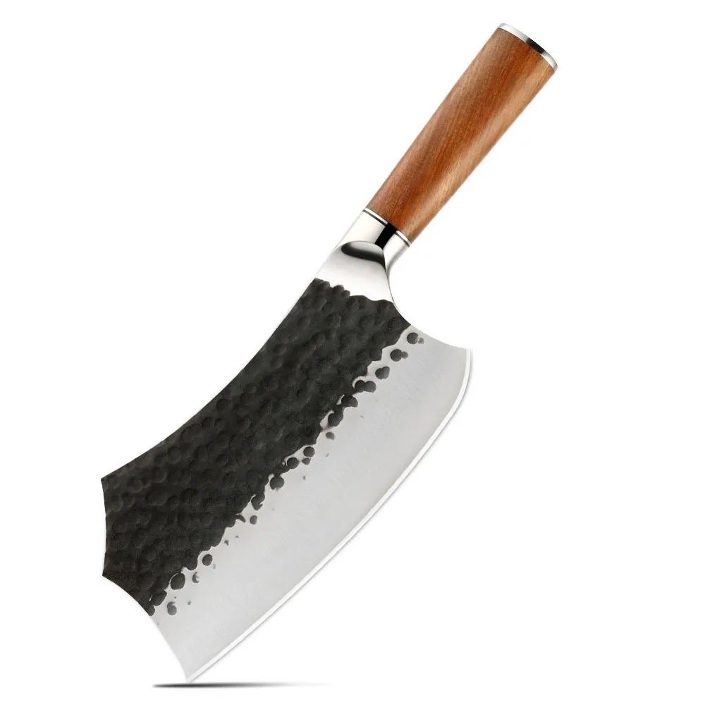 Bunka Irregular High-Carbon Stainless Steel Rosewood Handle 18cm