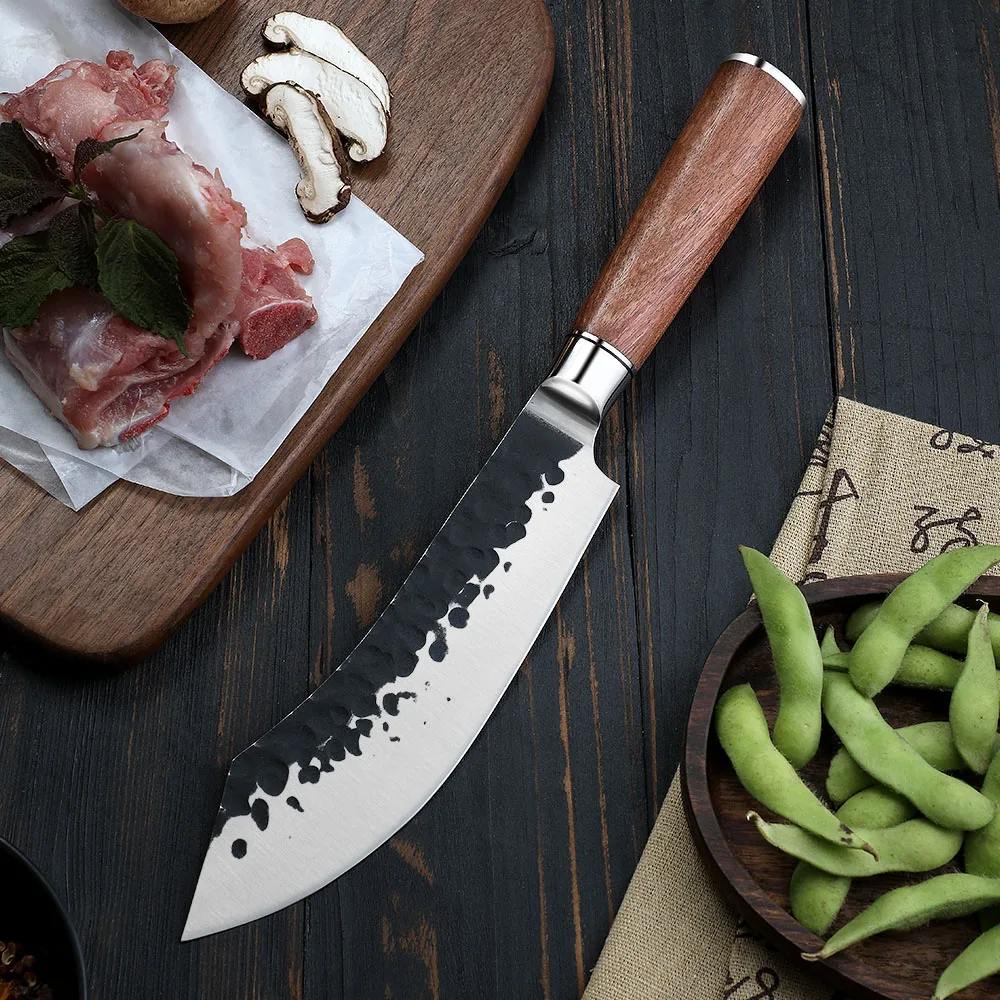 Butcher High-Carbon Stainless Steel Rosewood Handle 18cm