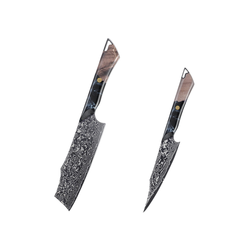 Premium VG-10 Damascus DLC Coating Knife Set H213