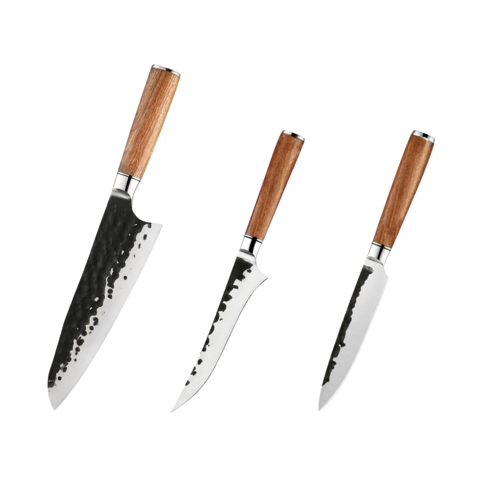 Knife Set High-Carbon Stainless Steel & Rosewood Handles H231