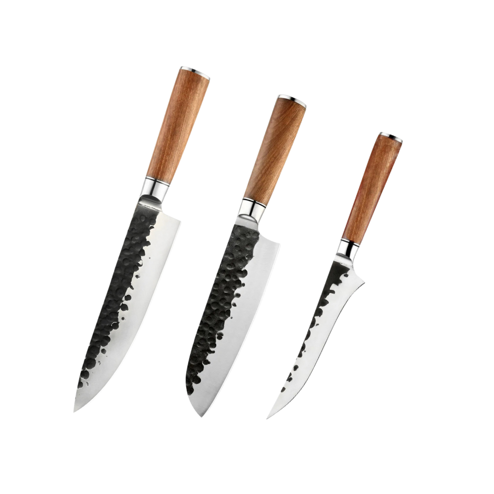 Knife Set High-Carbon Stainless Steel & Rosewood Handles H233