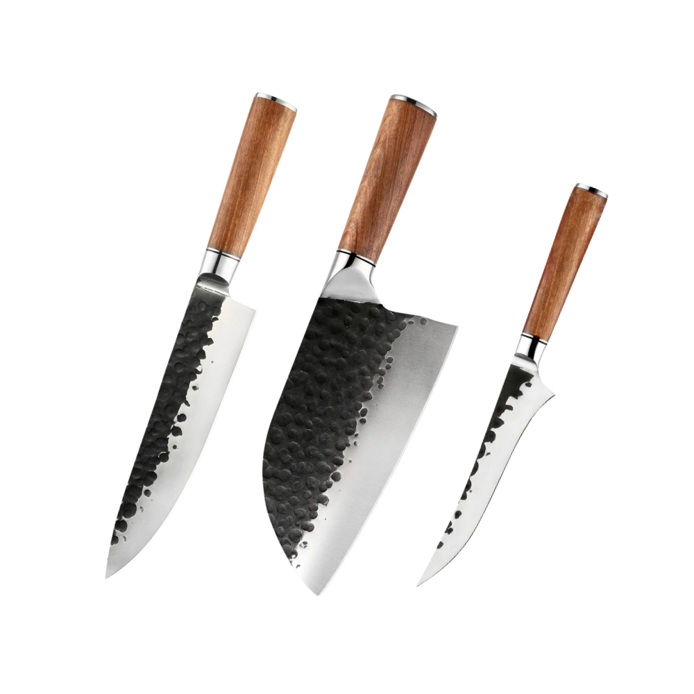 Knife Set High-Carbon Stainless Steel & Rosewood Handles H235