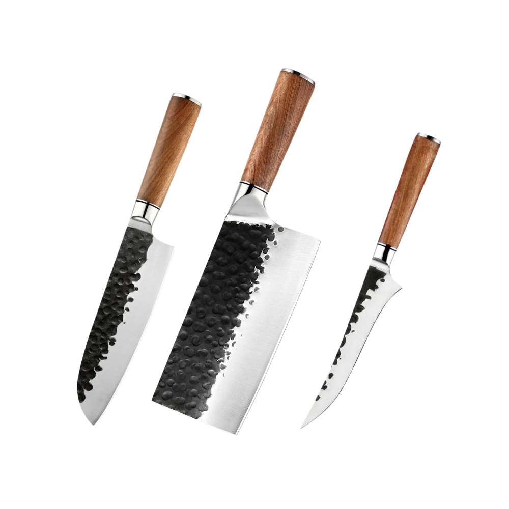 Knife Set High-Carbon Stainless Steel & Rosewood Handles H236