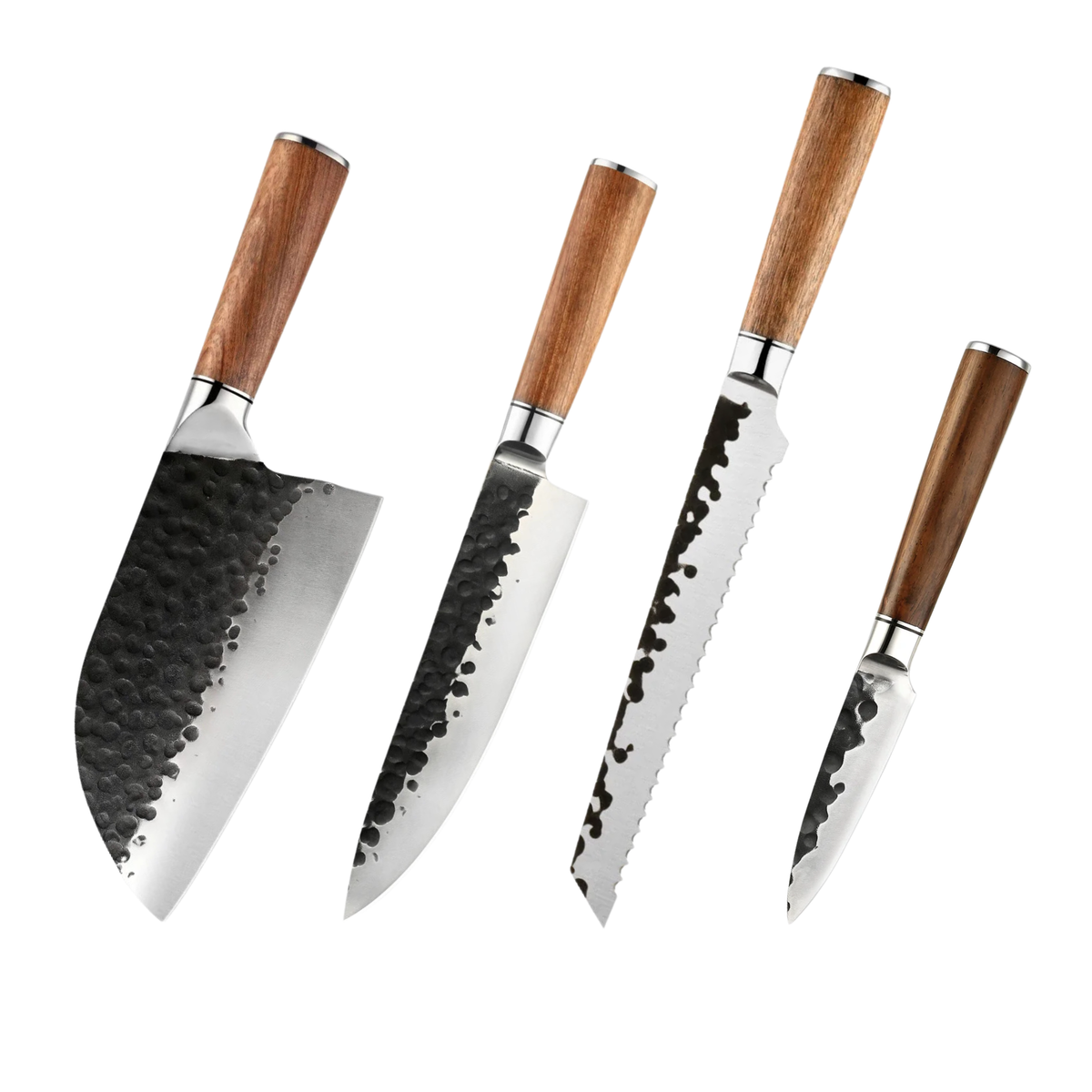 Hikari High-Carbon Stainless Steel Knife Set with Rosewood Handles H239