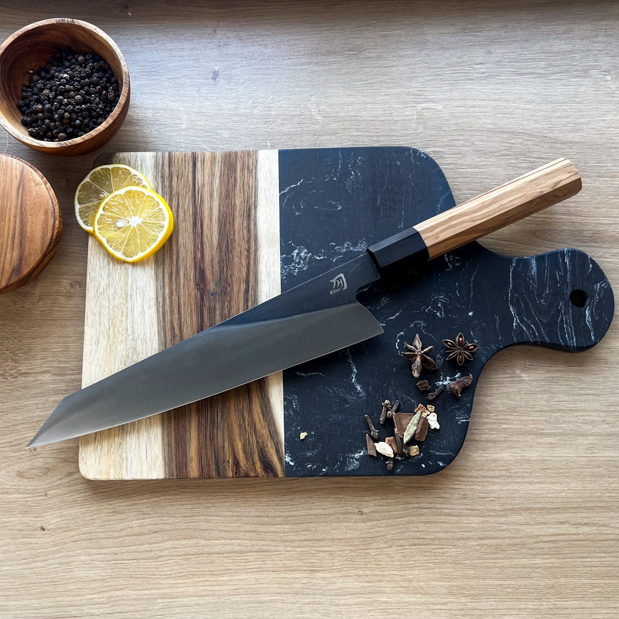 Professional chef knife slice and dice sharp