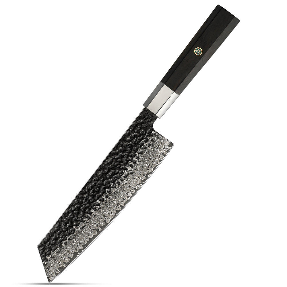 Professional Kiritsuke Knife, Hikari – All-Purpose Kitchen Knife with VG-10 Core and Damascus Steel, Ebony handle