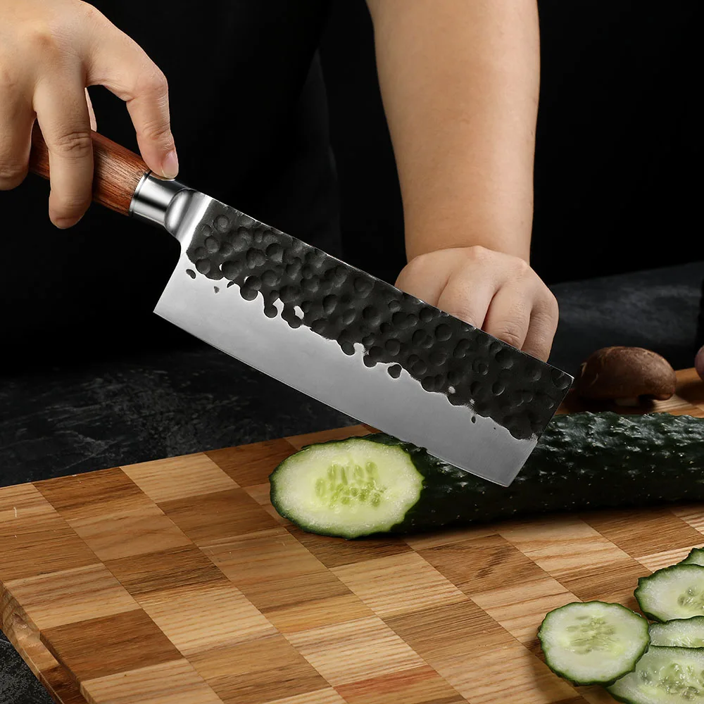 Nakiri Vegetable Knife – Japanese style, High-Carbon Steel Blade, Ideal for Precise Chopping and Slicing